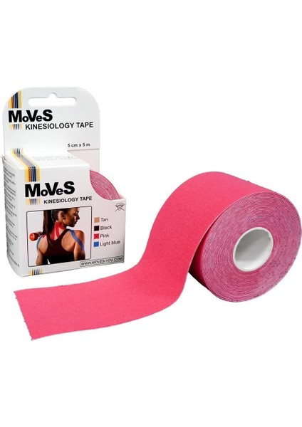 Pembe Kinezyo Tape Bandı, Esneklik ve Konfor Sunar
