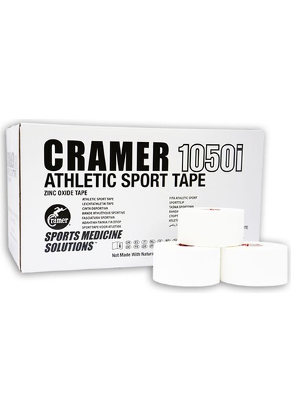 Beyaz 3.8 cm x 13.7 M Sporcu Basketbol Atletik Bant Flasteri Tespit Bandı