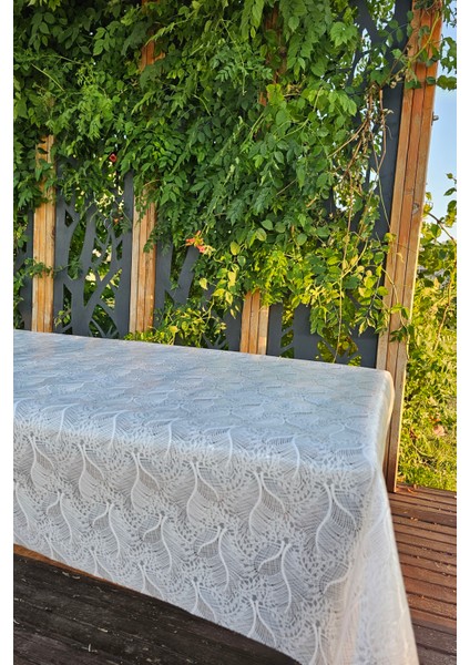 Hasır Lüx Pvc Kaplamalı Silinebilir Masa Örtüsü Su Geçirmez Lüks Muşamba Sofra Bezi Dantel Desenli fiyatları