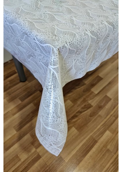 Hasır Lüx Pvc Kaplamalı Silinebilir Masa Örtüsü Su Geçirmez Lüks Muşamba Sofra Bezi Dantel Desenli fırsatları