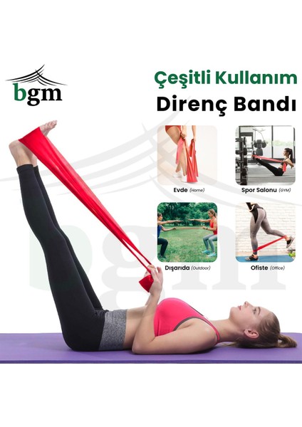 Kırmızı Direnç Lastiği, Egzersiz ve Güç Çalışmalarınız Için Ideal Spor Ekipmanı modelleri