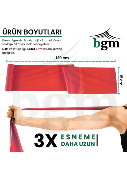 Kırmızı Direnç Lastiği, Egzersiz ve Güç Çalışmalarınız Için Ideal Spor Ekipmanı