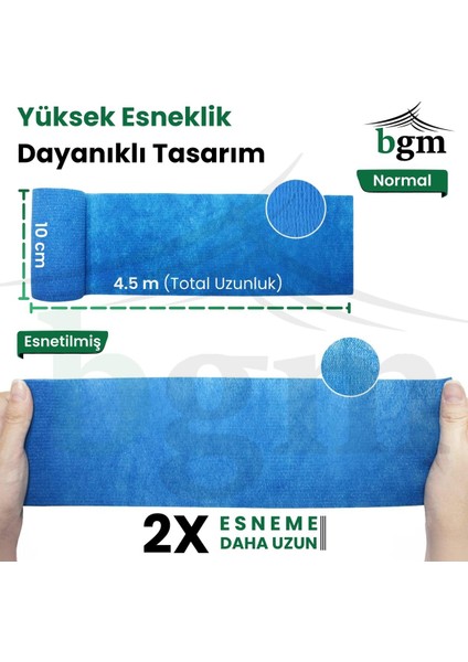 Elastik Kendinden Yapışkanlı Bandaj 10CM x 4.5m Mavi Sporcu ve Günlük Kullanım fiyatları