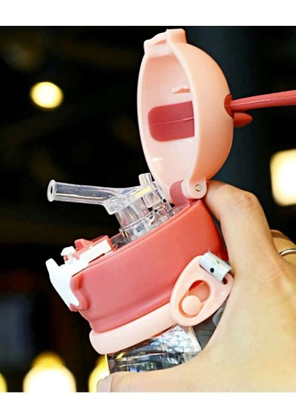 600 ml Çocuk Suluk Geyikli, Bpa Içermeyen, Kayışlı, Damlatmaz, Okula Uygun modelleri