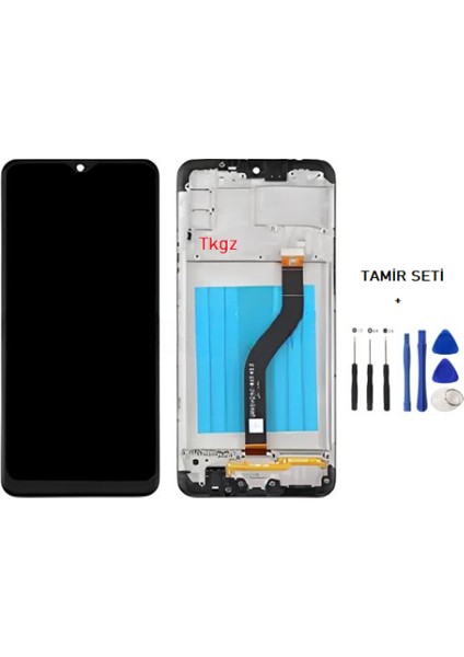 - Samsung Galaxy A20S - SM-A207 Uyumlu LCD Ekran Dokunmatik Service - Pack - Full Çıtalı + Montaj Seti fiyatları