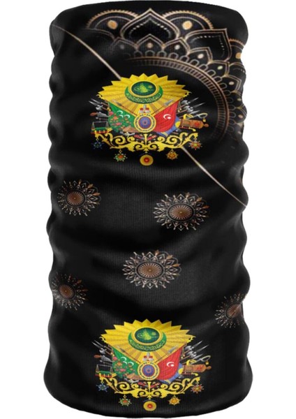 Siyah Extreme Etnik Buff Baf Ottoman Sporcu Saç Bandı, Şık ve Rahat Kullanım