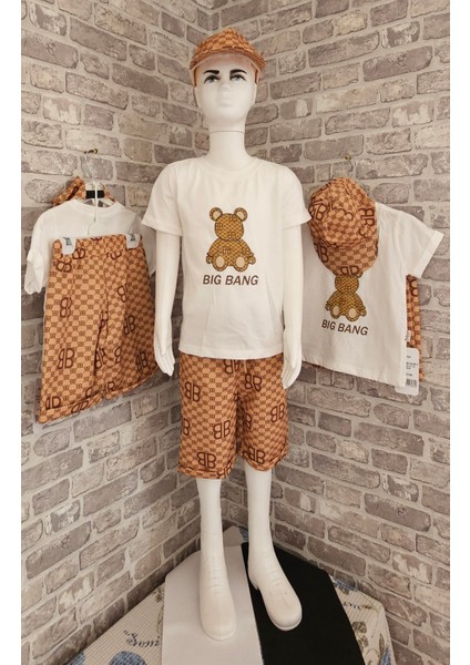 Doninobabyy Erkek Çocuk Şapkalı Baskılı 3`lü Takım modelleri