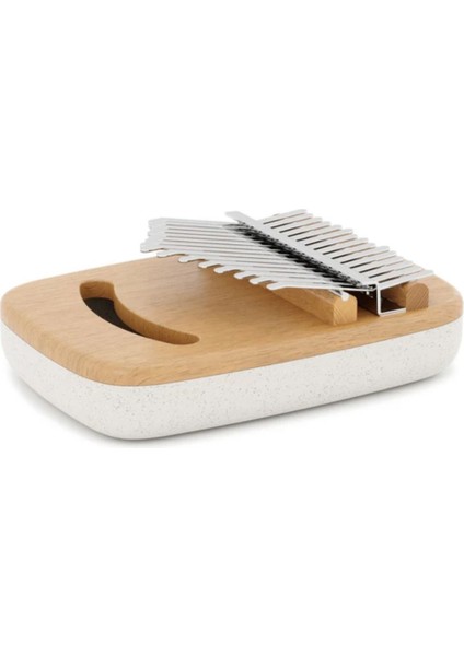 Strumba Kalimba Müzik Aleti Beyaz/doğal 16X11X6 cm
