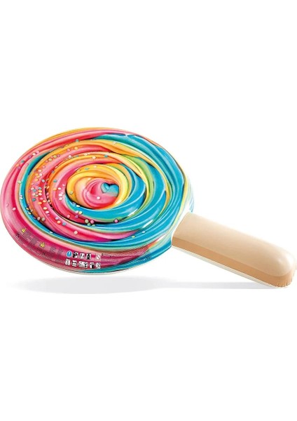Büyük Boy Lolipop Şekilli Renkli Şişme Deniz Yatağı – 198X127 cm - 100 kg Taşıma Kapasiteli indirimleri
