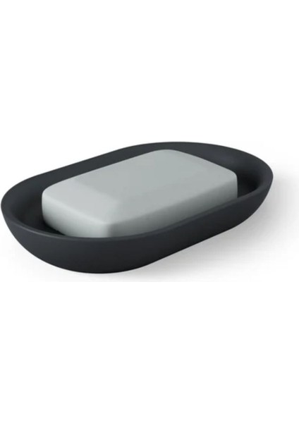 Junip Oval Sabunluk Siyah Renk 14X8 cm