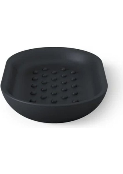 Junip Oval Sabunluk Siyah Renk 14X8 cm