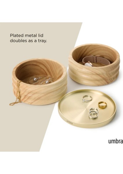 Tesora Takı Organizatörü Doğal/pirinç 13X11 cm indirimleri