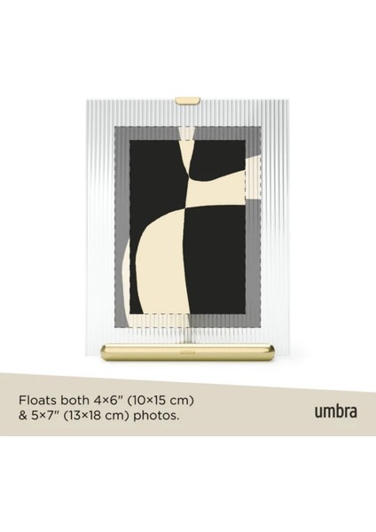 Flute Resim Çerçevesi Pirinç Renk 4x6" (10-15 cm)