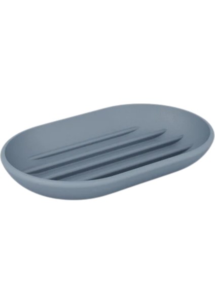 Touch Katı Sabunluk Gri Mavi 12.5X8X2 cm
