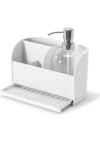 Sabun Pompalı Sling Lavabo Rafı Beyaz Renk 22X18 cm fiyatları