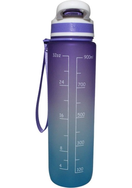 Mor 1 Lt Motivasyonel Çizgili Matara, Spor ve Outdoor Için Bpa Free modelleri