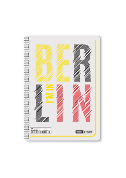 A4 Dazzle Spiralli Pelucid 60 Yaprak / 4 Kareli Defter