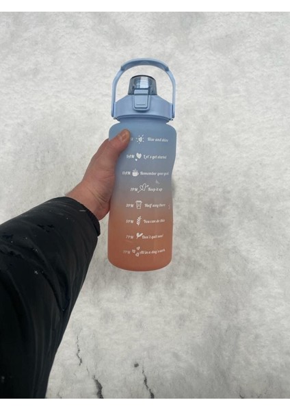 Turuncu 2l Tritan Spor Su Şişesi, Motivasyonel Tasarım, Bpa Free, Sticker Hediye fiyatları