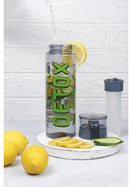 Şık Desenli 800 ml Kilitli Süzgeçli Taşınabilir Sporcu ve Diyet Matara fiyatları