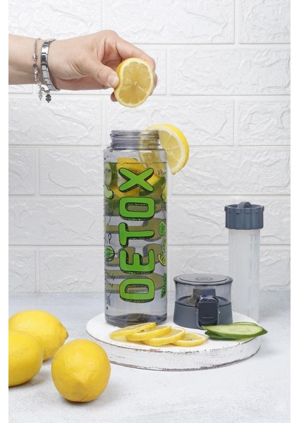 Şık Desenli 800 ml Kilitli Süzgeçli Taşınabilir Sporcu ve Diyet Matara modelleri