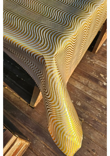 Hasır Desen Paralel Şeffaf Pvc Masa Örtüsü Silinebilir Muşamba Sofra Bezi Lüx Hasır Su Geçirmez.