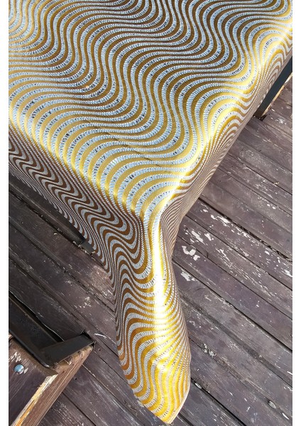 Hasır Desen Paralel Şeffaf Pvc Masa Örtüsü Silinebilir Muşamba Sofra Bezi Lüx Hasır Su Geçirmez.