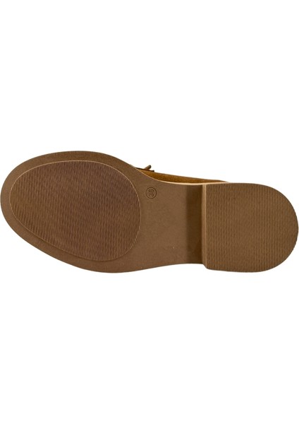 257002 Hakiki Deri Loafer Kadın Ayakkabı Metal Tokalı modelleri