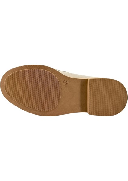 257002 Hakiki Deri Loafer Kadın Ayakkabı Metal Tokalı modelleri