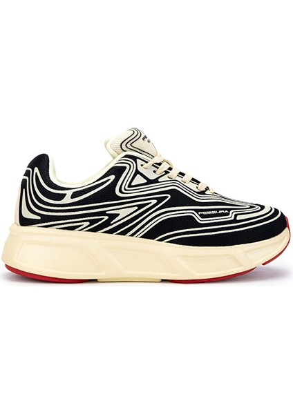 Kadın Tekstil Siyah/kemik Sneakers & Spor Ayakkabı