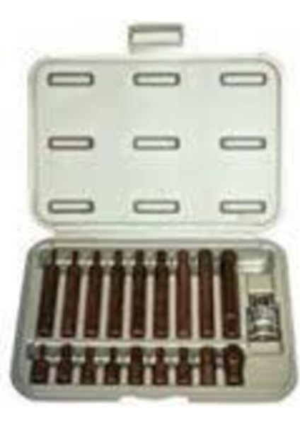 19 Parça Kaplamalı Delikli Torx Bits Seti, Yüksek Kalite ve Dayanıklılık Sağlar.