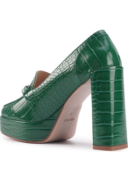 Tamıka 3pr Yeşil Kadın Loafer modelleri