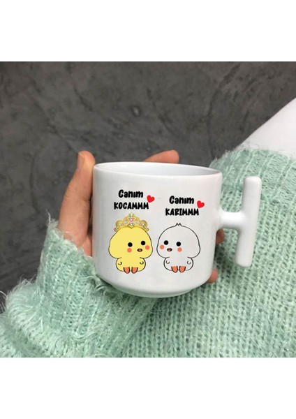 Beyaz Nescafe Fincanı, T Kulp, Şık ve Zarif Tasarım, Hediye Seçeneği