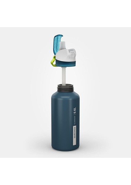 Lacivert 0.6l Çocuk Alüminyum Matara, Tek Elle Açılır, Entegre Pipetli fiyatları