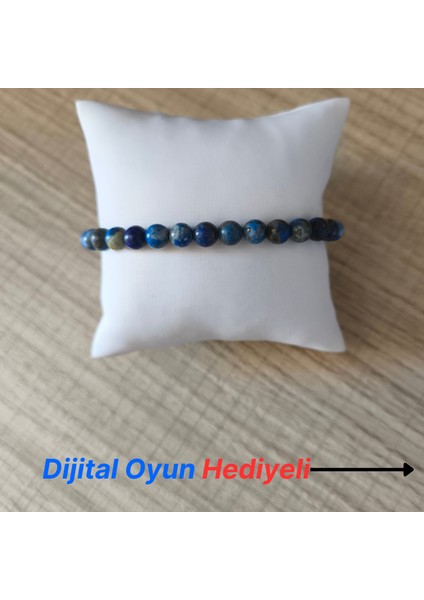 AAA Kesim Lapis Lazuli Doğaltaş Bileklik - 6mm