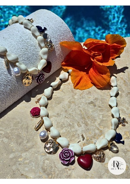 - Pearl Garden Charm Kadın Kolye