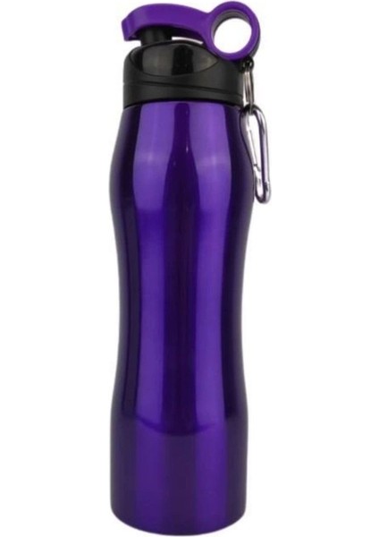 750 ml Çelik Matara Mor Renkli Dayanıklı ve Şık Tasarım