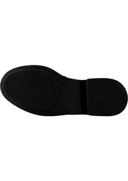 257002 Hakiki Deri Loafer Kadın Ayakkabı Metal Tokalı modelleri