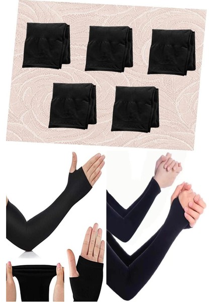 6 Adet Siyah Kolluk, Şık ve Kullanışlı Set