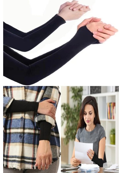 6 Adet Siyah Kolluk, Şık ve Kullanışlı Set