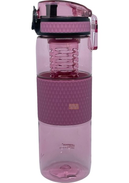 5061 Vitalis Tritan Matara Gri 700 ml Plum Red Pembe