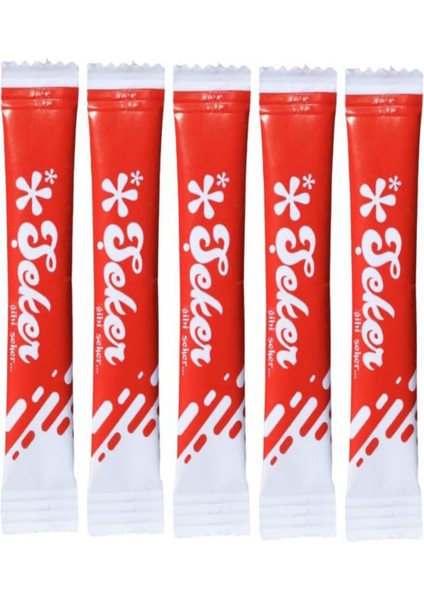 Stick Şeker 10.000 Adet 3 Gr ( KIRMIZI DESENLİ )