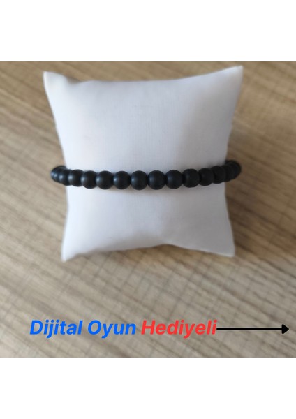 Doğaltaş Mat Oniks Bileklik - 6mm