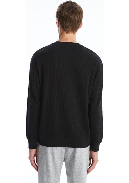 Bisiklet Yaka Uzun Kollu Erkek Sweatshirt (W4) fırsatları