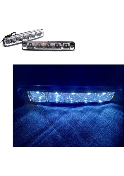 1 Takım Gündüz Sürüş Lambası (Farı) 5 Mercek LED 19CM x 3cm modelleri