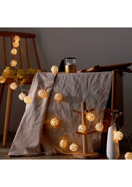 Hasır Toplar LED Işık 2 Metre Gün Işığı Dekor Lambası indirimleri