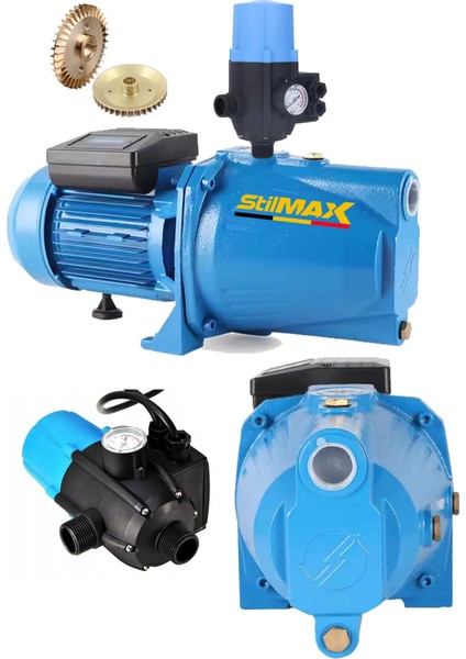 1.5hp Su Motoru Otomatik Hidrofor Seti Metal Dişli Tirbün Paket Hidrofor Ev Bahçe Sulama Su Motoru fiyatları