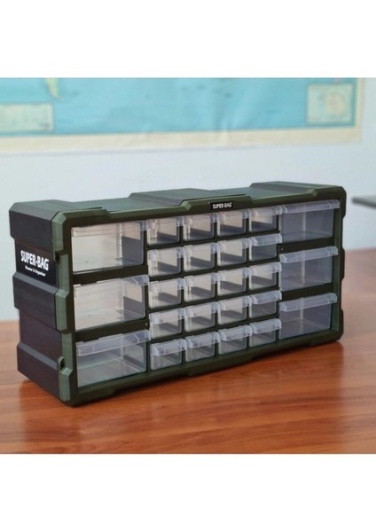 Pratik Mono Blok Çekmece Seti 26'lı Organizer Takı ve Vida Kutusu