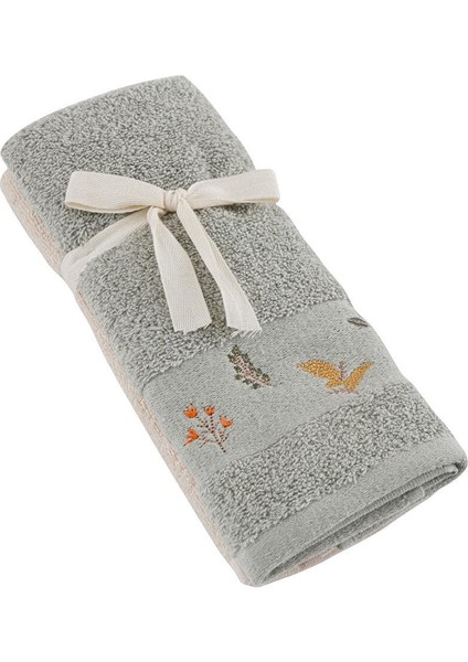 Pamuklu Nakışlı El Havlusu 2'li 30X50 cm (W3) indirimleri