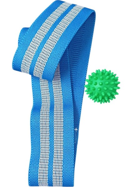 Mavi Örme Plates Egzersiz Bandı, Direnç ve Pilates Için Ideal Spor Ekipmanı