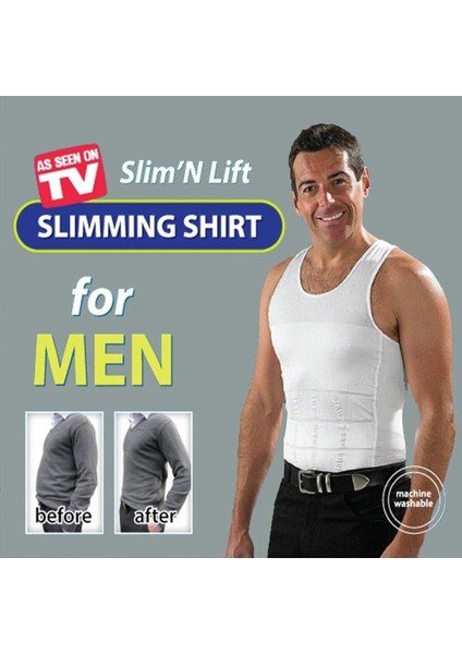 Erkek Ultra Premium Korse Atlet, Bel, Göğüs ve Göbek Destekli, Siyah Renkli fırsatları